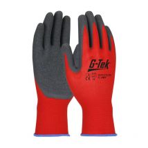 Lot De 12 Gants G-tek Tricotés Nylon/latex Rouge - Pip - Taille S-7 - Vet Sécurité