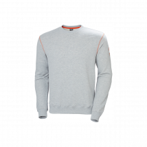Sweatshirt De Travail Homme Oxford Gris - Helly Hansen - Taille 2xl - Vet Sécurité