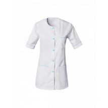 Tunique Femme Manches Courtes Taylor Blanc Et Bleu Pacifique - Snv - Taille 3xl - Vet Sécurité