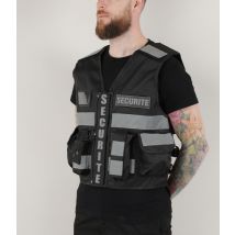 Gilet Haute Visibilité Sécurité Noir - Vvs - Vet Sécurité