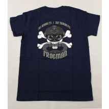 T-shirt Frogman No Bubble / No Troubles Navy - Flashbang - Taille Xl - Vet Sécurité