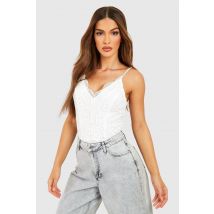 Premium Body En Dentelle De Haute Qualité - Blanc - M, Blanc
