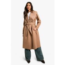 Manteau Cascade Ceinturé - Marron Camel - S/M, Marron Camel