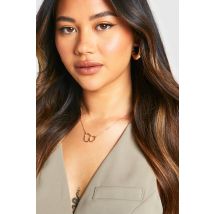 Collier Chaîne Avec Pendentif Entrelacé - Jaune Or - One Size, Jaune Or