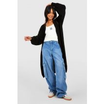 Cardigan Oversize À Manches Bouffantes - Noir - M/L, Noir