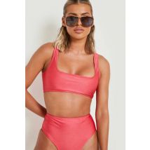 Mix & Match Scoop Bikini Top - Rose - 36, Rose
