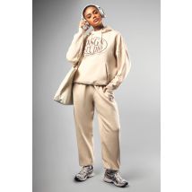 Dsgn Studio Slogan Hooded Tracksuit - Gris Pierre - S, Gris Pierre