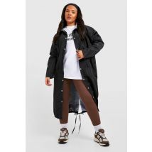 Grande Taille - Parka Longue - Noir - 44, Noir