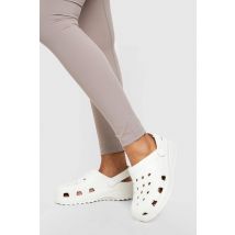 Mules À Enfiler À Plateforme Chunky - Blanc - 41, Blanc