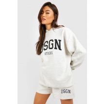 Dsgn Studio Short Jogger Sweat Appliqué - Gris - Xl, Gris