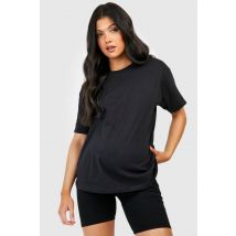 T-Shirt En Coton De Maternité - Noir - S, Noir