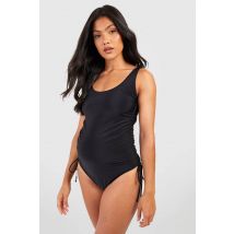 Maillot De Bain Maternité À Fronces Sur Les Côtés - Noir - 38, Noir