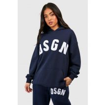 "Petite" Sweat À Capuche Oversize Dsgn Studio - Bleu Foncè - S, Bleu Foncè
