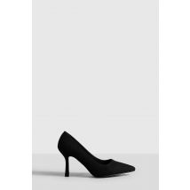 Chaussure De Ville À Talon Aiguille Bas - Noir - 36, Noir