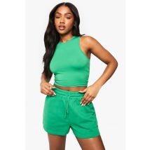 Ensemble Avec Top À Dos Nageur Et Short Jogging - Vert - S, Vert