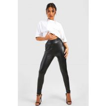 "Petite" Leggings En Aspect Cuir Super Stretch À Effet Gainant - Noir - 34, Noir