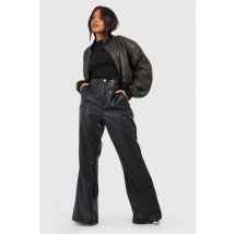 Pantalon Flare "Plus" Pu - Noir - 52, Noir