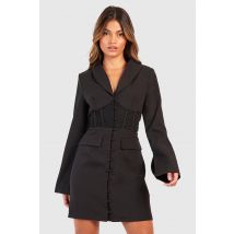 Robe Blazer Cintrée - Noir - 40, Noir