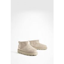 Bottes Ultra Mini Doublées De Fausse Fourrure - Marron Moka - 41, Marron Moka
