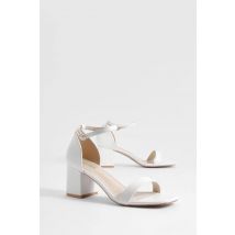 Talons Minimalistes À Talon Bas - Blanc - 36, Blanc