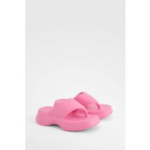 Tongs À Plateforme Épaisse - Rose Fuchsia - 3-4, Rose Fuchsia