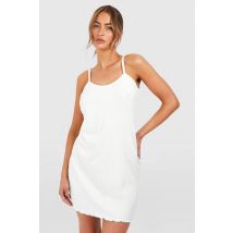 Robe De Nuit Pointelle Cami - Blanc Cassé - 38, Blanc Cassé