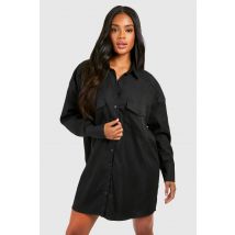 Robe Chemise Oversize - Noir - 36, Noir