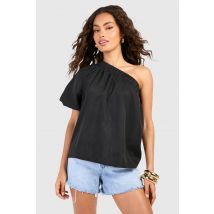 Blouse À Une Épaule - Noir - 38, Noir