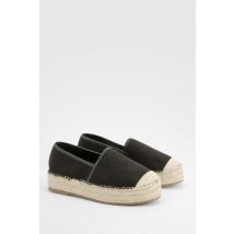 Espadrilles À Plateforme À Bout Fermé - Noir - 39, Noir