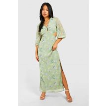 Robe Maxi Dobby Découpée Florale Pour "Petite"s - Imprimé Floral - 42, Imprimé Floral