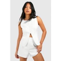 "Petite" Gilet Ajusté - Blanc Ivoire - 42, Blanc Ivoire