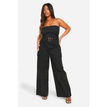 Combinaison Grande Taille Utilitaire Bandeau À Ceinture - Noir - 56, Noir