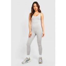 Unitard Premium Sans Coutures Ultra Doux - Gris - S, Gris