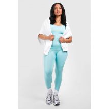 "Plus" Legging Sans Couture Dsgn Studio - Bleu Turquoise - 52, Bleu Turquoise
