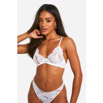Soutien-Gorge En Dentelle Blanche À Armatures - 30B, Blanc