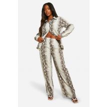 "Plus" Pantalon Large Imprimé Serpent - 56, Serpent