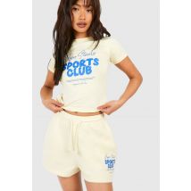 Dsgn Studio Sports Club Short De Jogging À Slogan Bubble - Citron - S, Citron