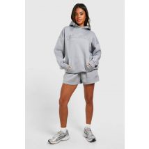 Dsgn Studio Hoodie Oversize À Appliqué En Tissu Auto - Bleu Clair - Xl, Bleu Clair