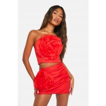 Mini Jupe En Tulle Rose - Rouge - 34, Rouge