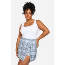 Grande Taille - Jupe-Short De Tailleur À Carreaux - Multicolore - 56, Multicolore