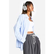 Chemise Surdimensionnée À Rayures - Bleu Ciel - 36, Bleu Ciel