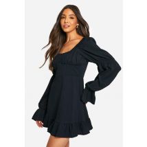 Robe Mini Texturée - Noir - 46, Noir
