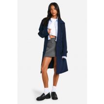 Trench-Coat Pour "Petite"s Avec Détails De Boutons Et Ceinture - Bleu Foncè - 40, Bleu Foncè