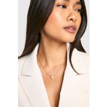 Collier Coeur Émaillé - Jaune Or - One Size, Jaune Or