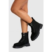 Chaussures De Randonnée À Lacets Pour Pieds Larges - Noir - 37, Noir