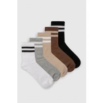 boohoo Femmes Lot de 5 Paires de Chaussettes a Rayures