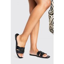 Mules Tissées - Noir - 36, Noir