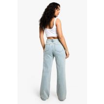 Le Jean Taille Haute Ample Et Droit - Bleu - 8/32L, Bleu