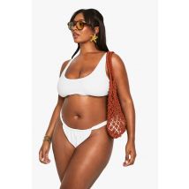 "Plus" Swimwear Essentials Tanga Brief - Blanc - 50, Blanc