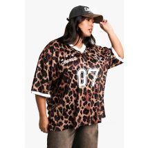 Tops De Football Surdimensionnés "Plus" Leopard - 54, Leopard